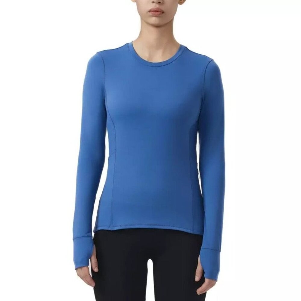SPYDER Active Women LG Long Sleeve Pullover Activewear Pocket Shirt Thumb Hole